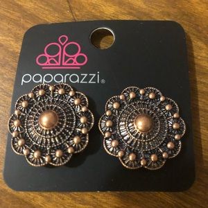 Brand New … Never Worn! Paparazzi Multi color and design Clip on Earrings.